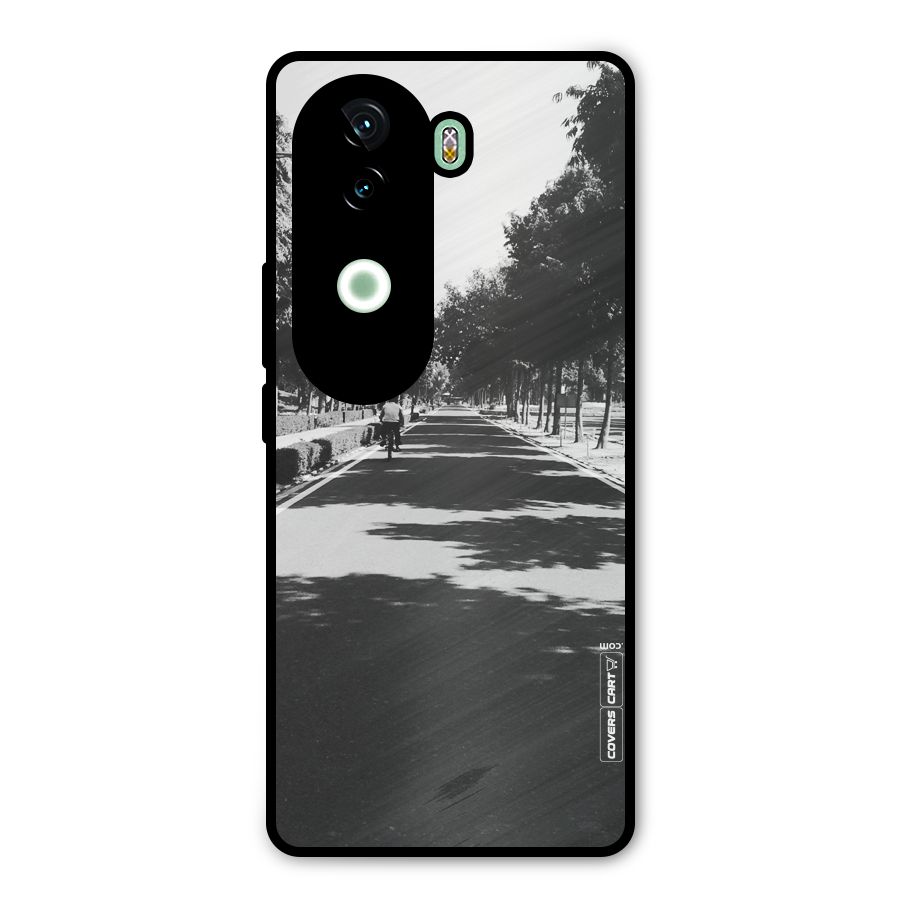 Monochrome Path Metal Back Case for iQOO Z9s