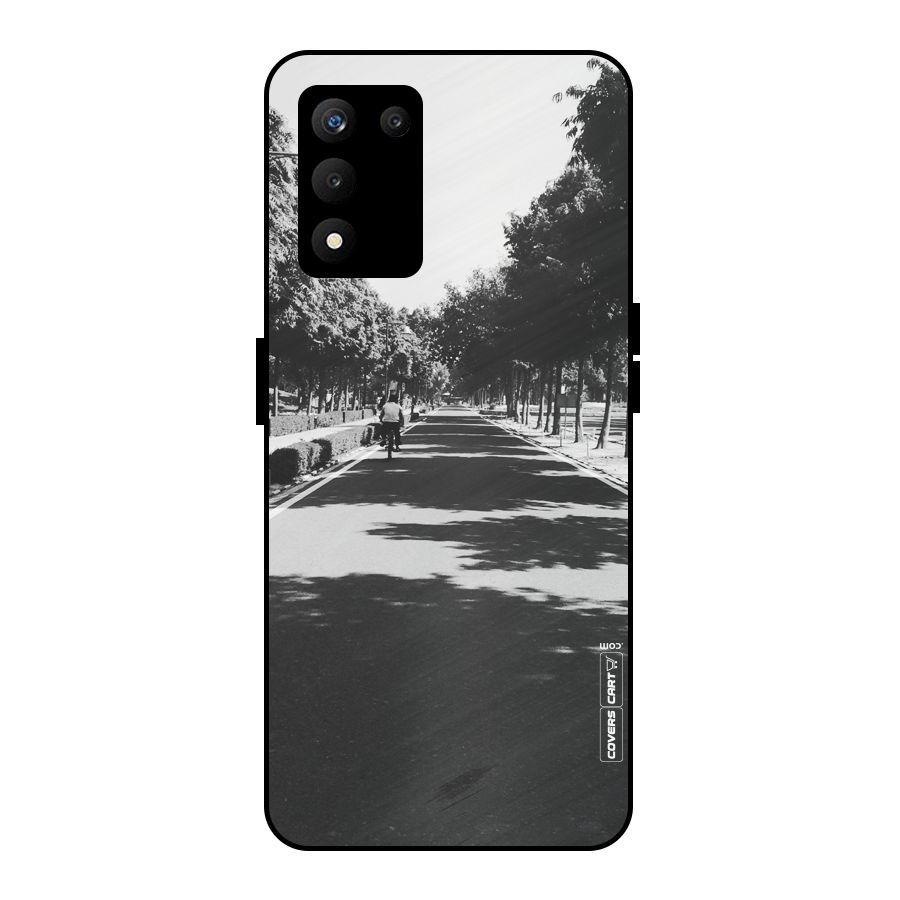 Monochrome Path Metal Back Case for realme 9 5G SE