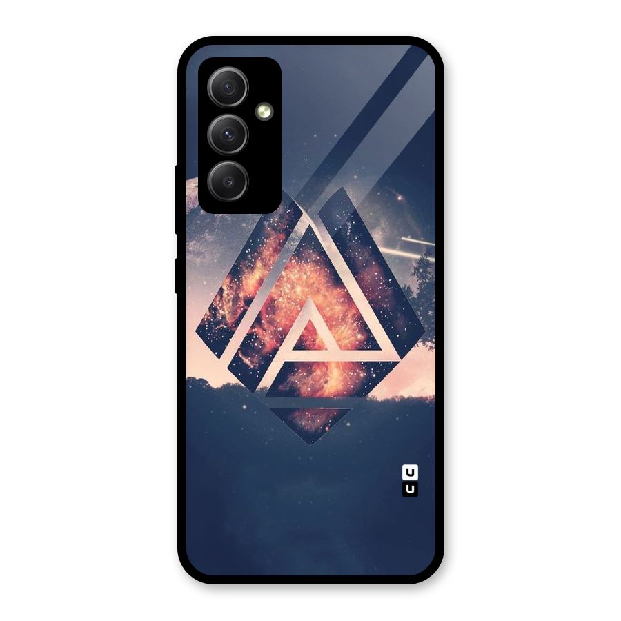 Moon Abstract Glass Back Case for Galaxy A34