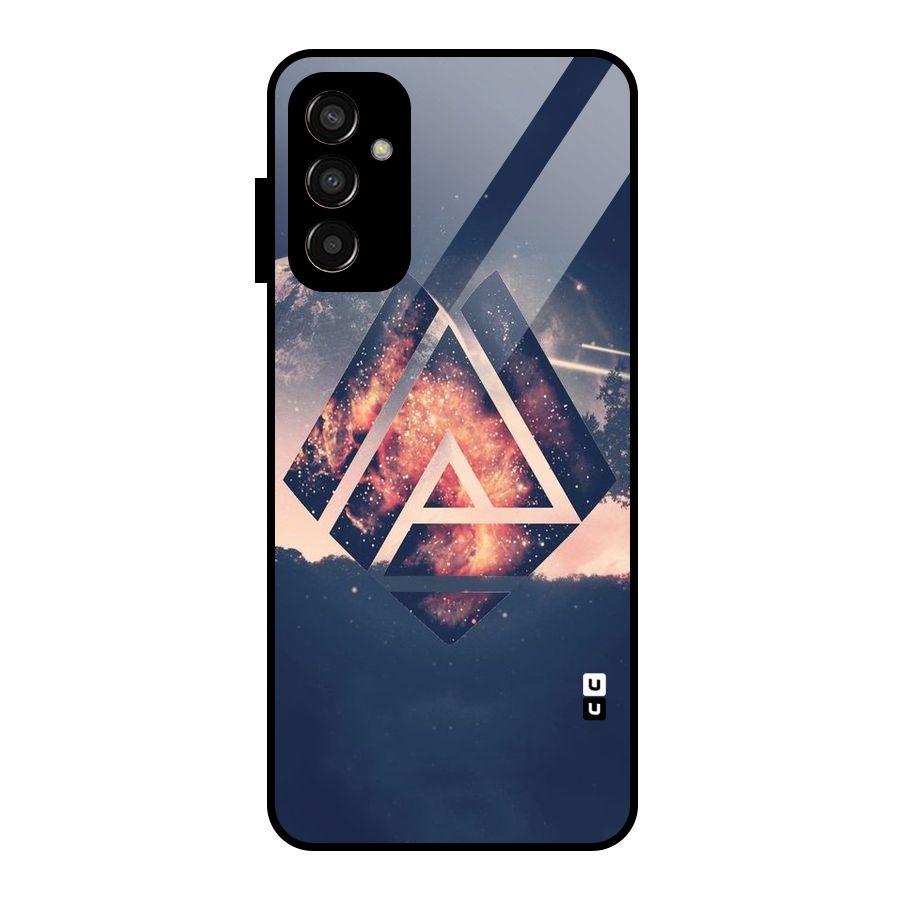 Moon Abstract Glass Back Case for Galaxy F13