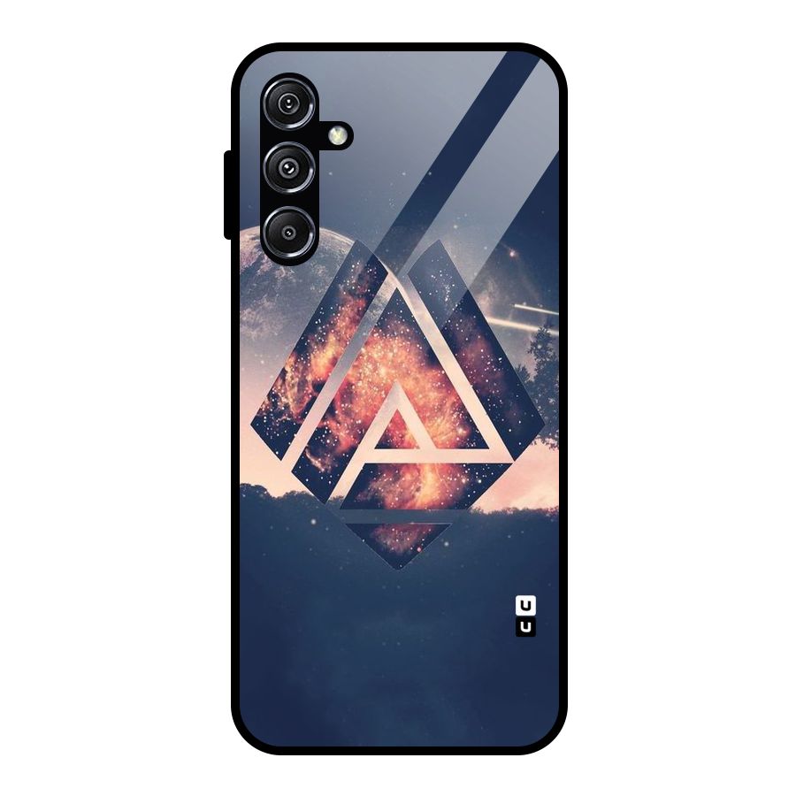Moon Abstract Glass Back Case for Galaxy M34 5G