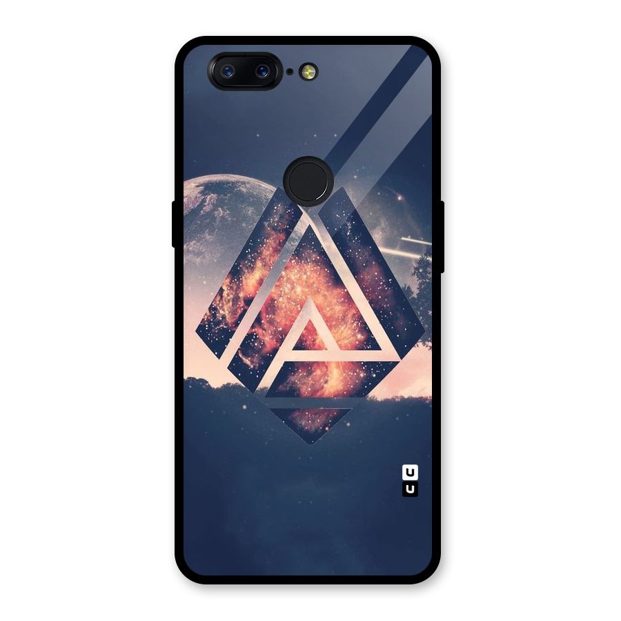 Moon Abstract Glass Back Case for OnePlus 5T