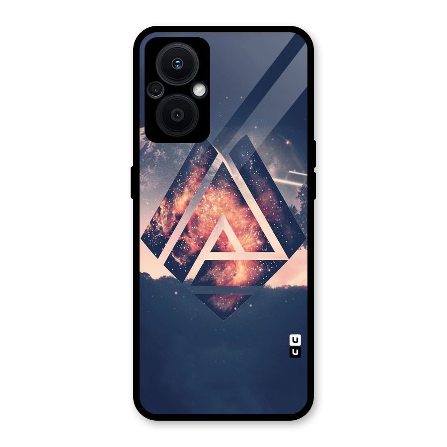 Moon Abstract Glass Back Case for Oppo F21s Pro 5G
