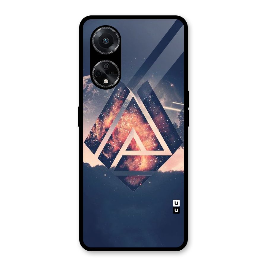 Moon Abstract Glass Back Case for Oppo F23