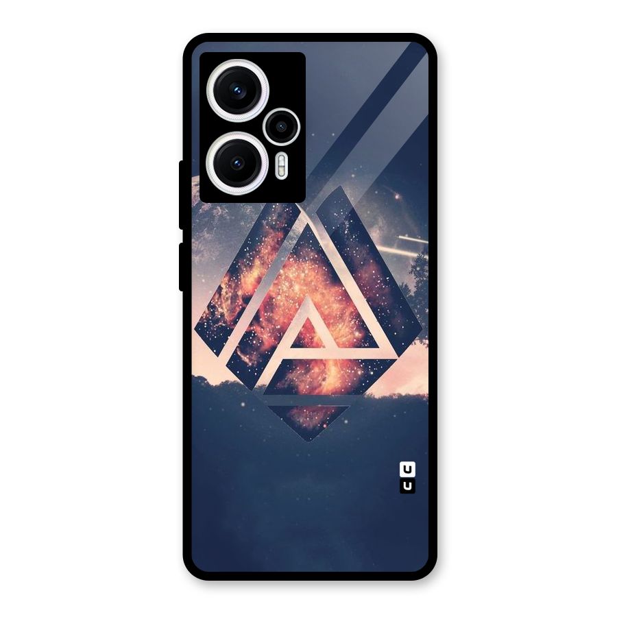 Moon Abstract Glass Back Case for Poco F5