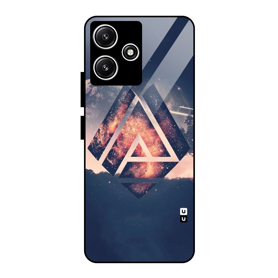 Moon Abstract Glass Back Case for Poco M6 Pro