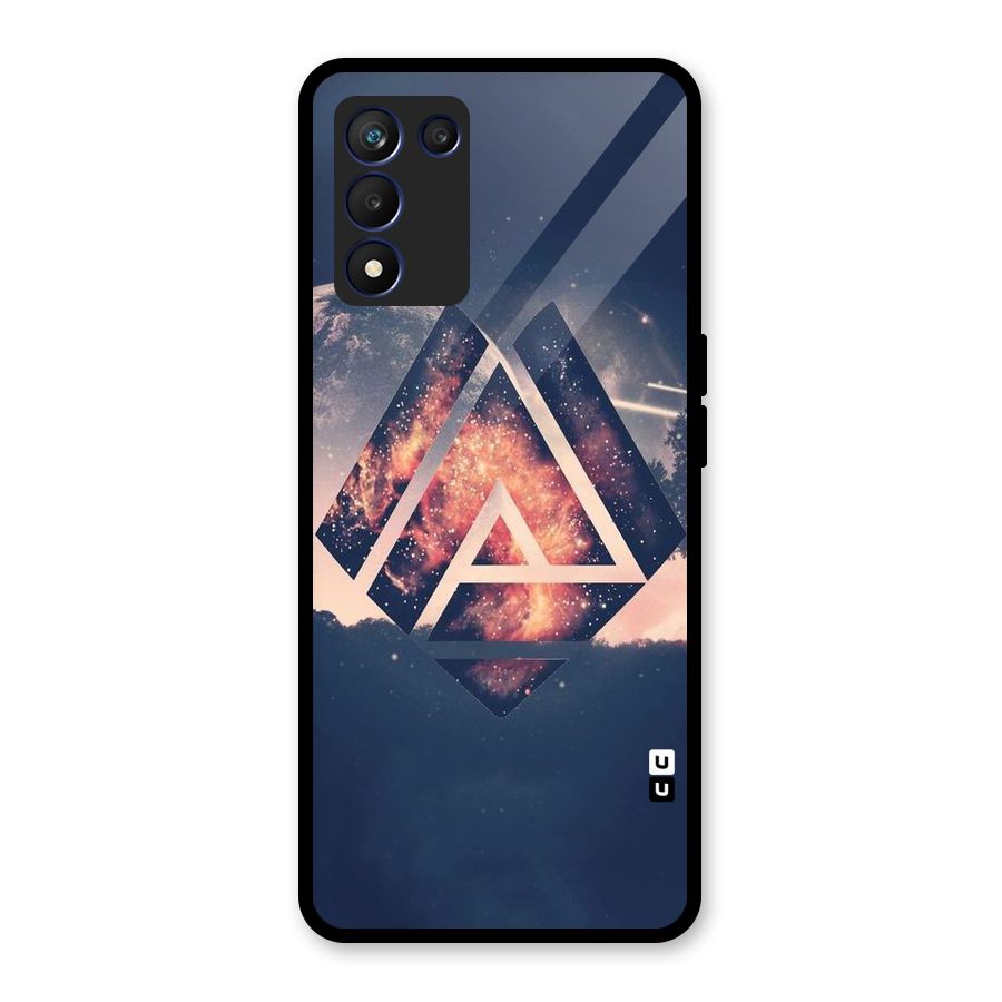 Moon Abstract Glass Back Case for Realme 9 5G Speed