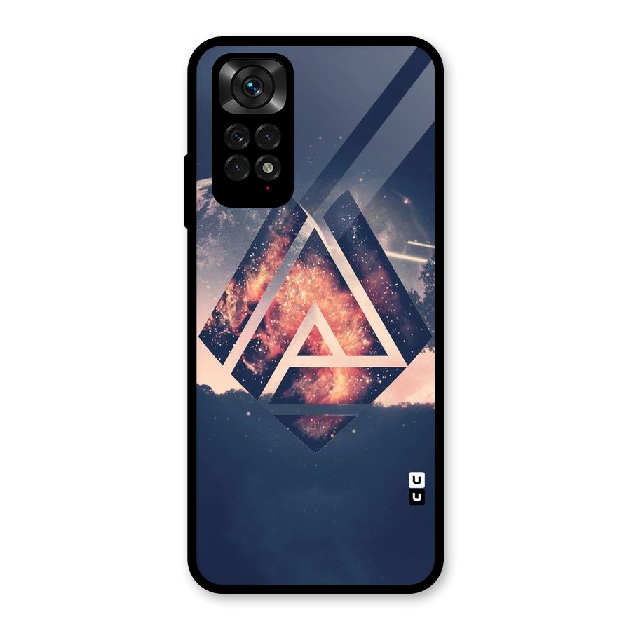 Moon Abstract Glass Back Case for Redmi Note 11S