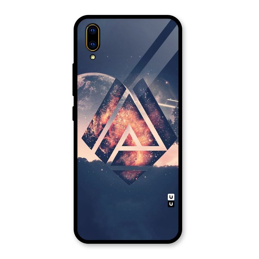 Moon Abstract Glass Back Case for Vivo V11 Pro