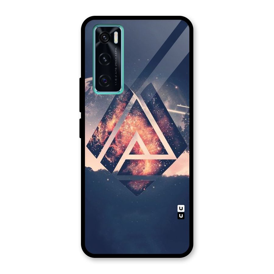 Moon Abstract Glass Back Case for Vivo V20 SE