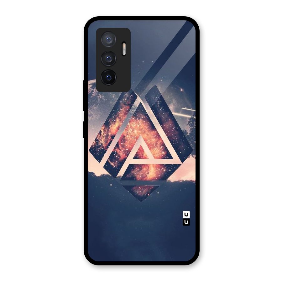 Moon Abstract Glass Back Case for Vivo V23e