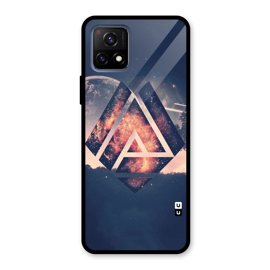 Moon Abstract Glass Back Case for Vivo Y72 5G