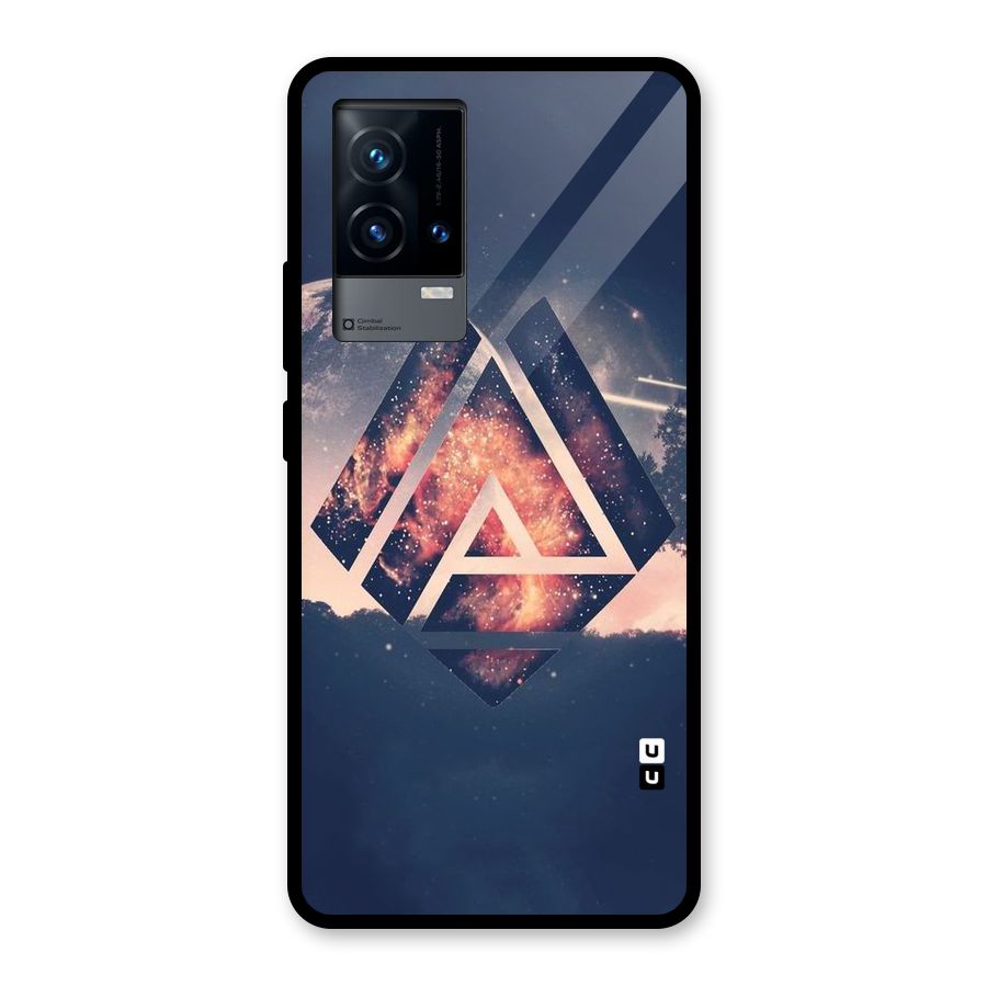 Moon Abstract Glass Back Case for iQOO 9 5G