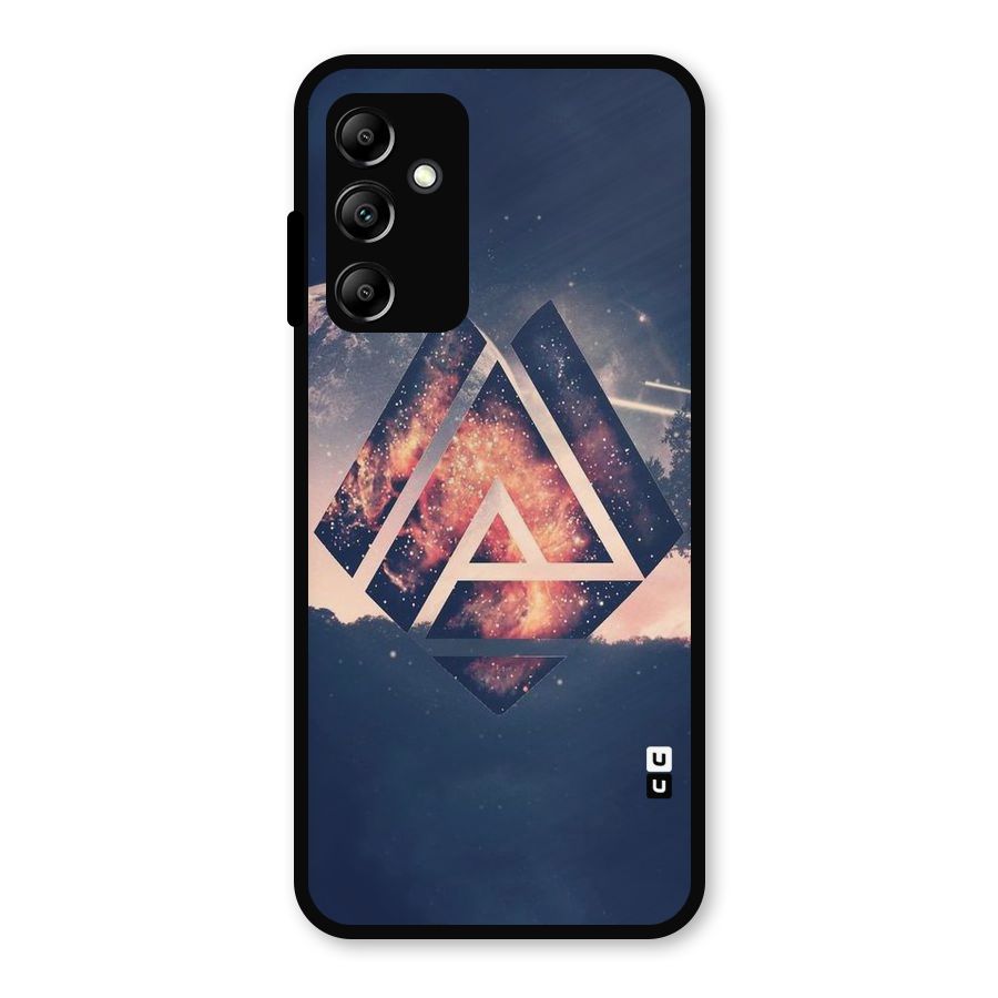 Moon Abstract Metal Back Case for Galaxy A14 5G