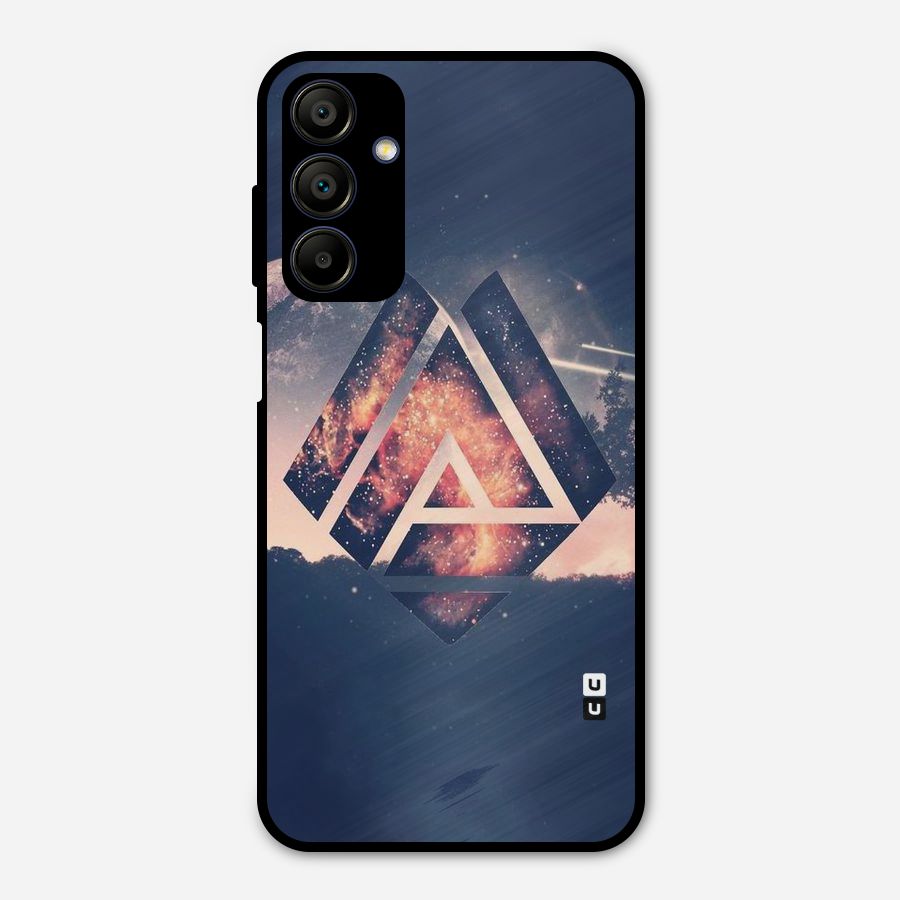 Moon Abstract Metal Back Case for Galaxy A15 5G