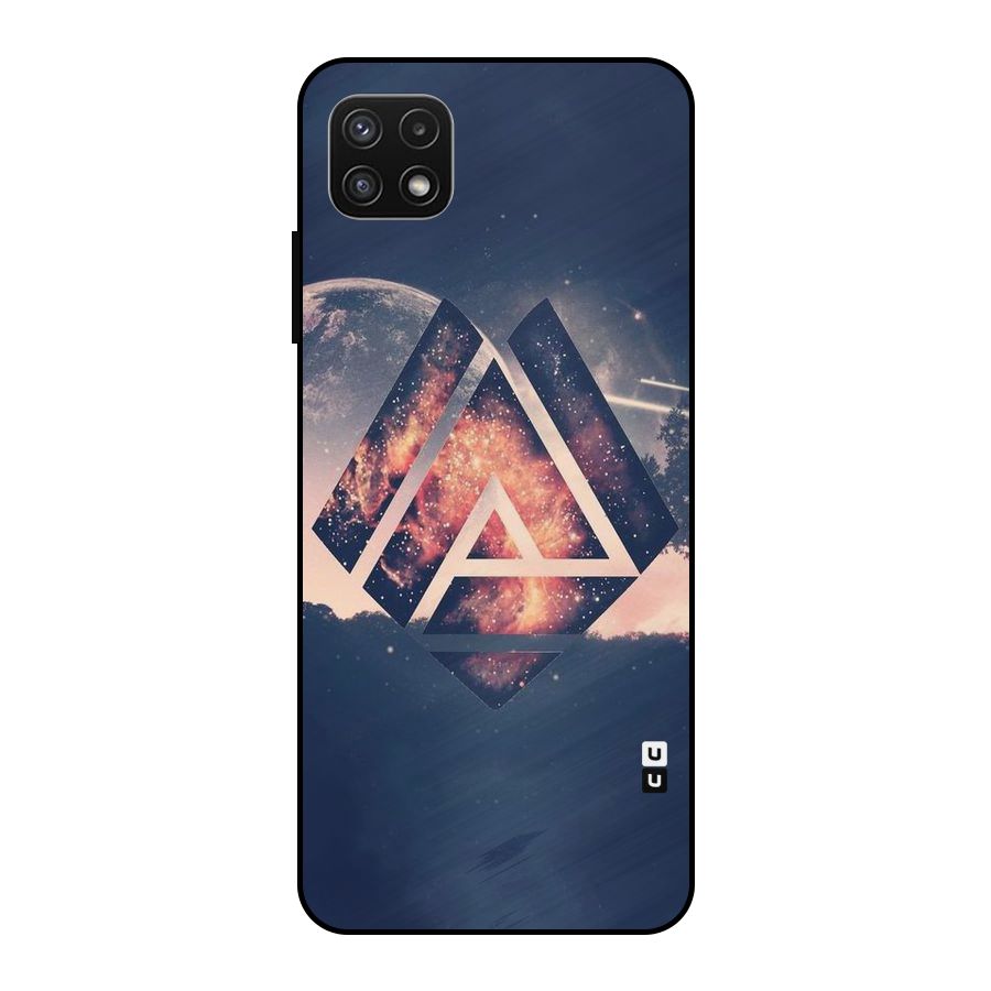 Moon Abstract Metal Back Case for Galaxy A22 5G