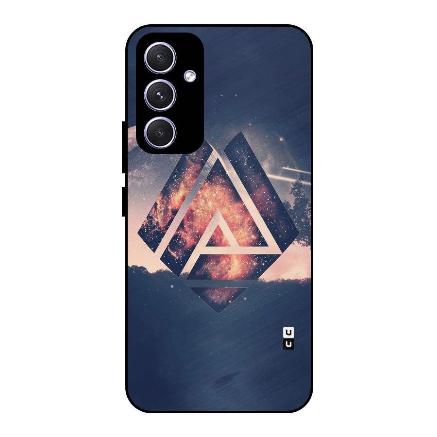 Moon Abstract Metal Back Case for Galaxy A54