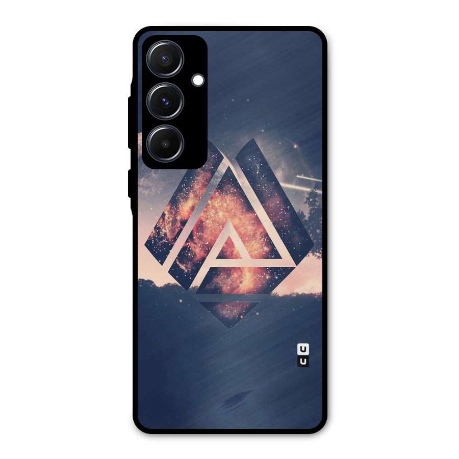 Moon Abstract Metal Back Case for Galaxy A55