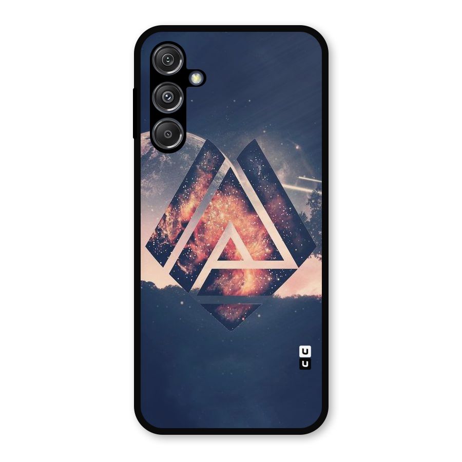 Moon Abstract Metal Back Case for Galaxy M34 5G