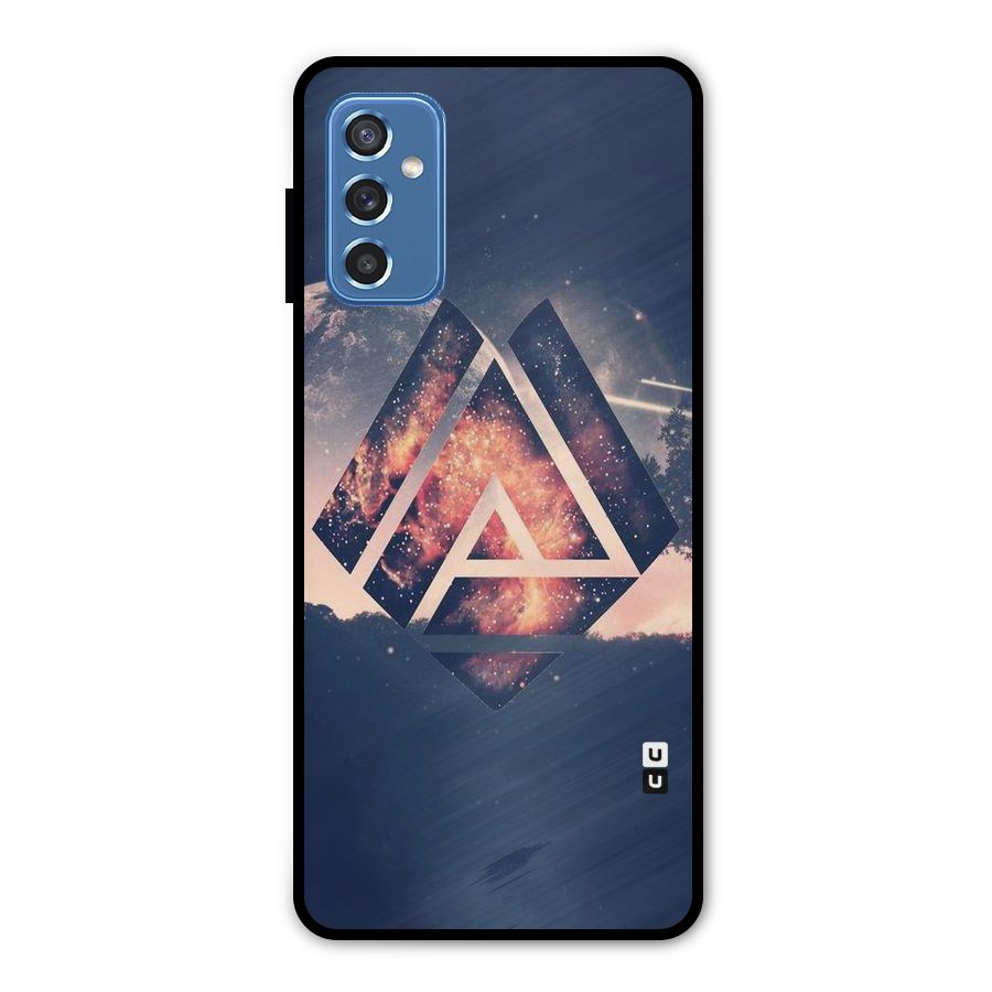 Moon Abstract Metal Back Case for Galaxy M52 5G