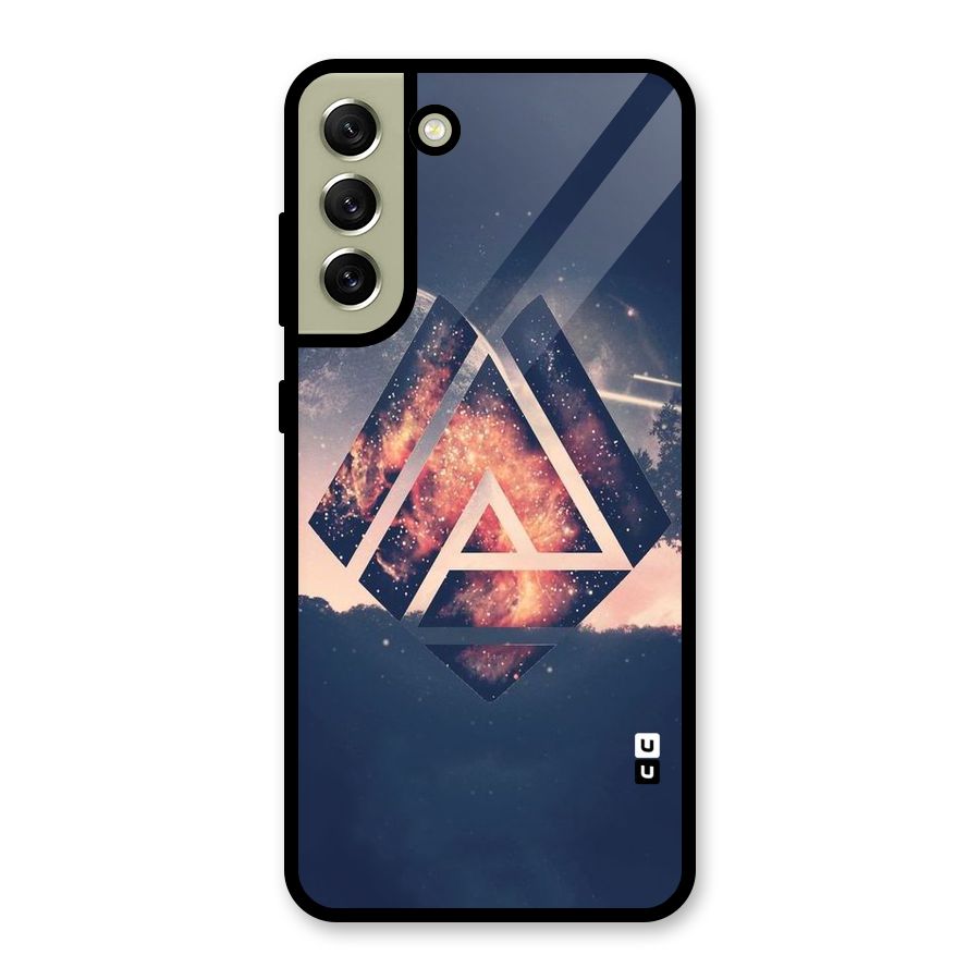 Moon Abstract Metal Back Case for Galaxy S21 FE 5G (2023)