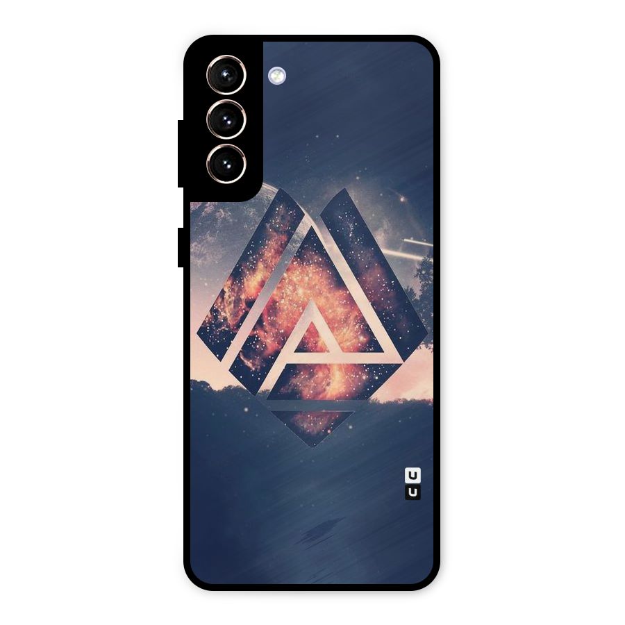 Moon Abstract Metal Back Case for Galaxy S21 Plus