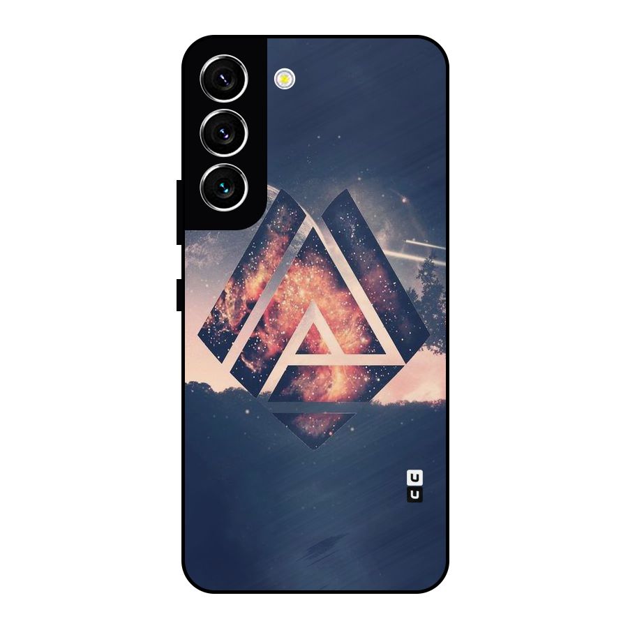 Moon Abstract Metal Back Case for Galaxy S22 5G