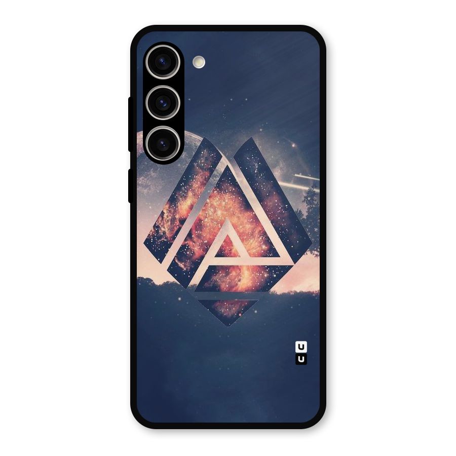 Moon Abstract Metal Back Case for Galaxy S23 Plus
