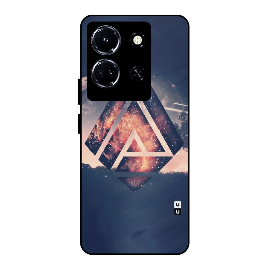 Moon Abstract Metal Back Case for Infinix Note 30 5G
