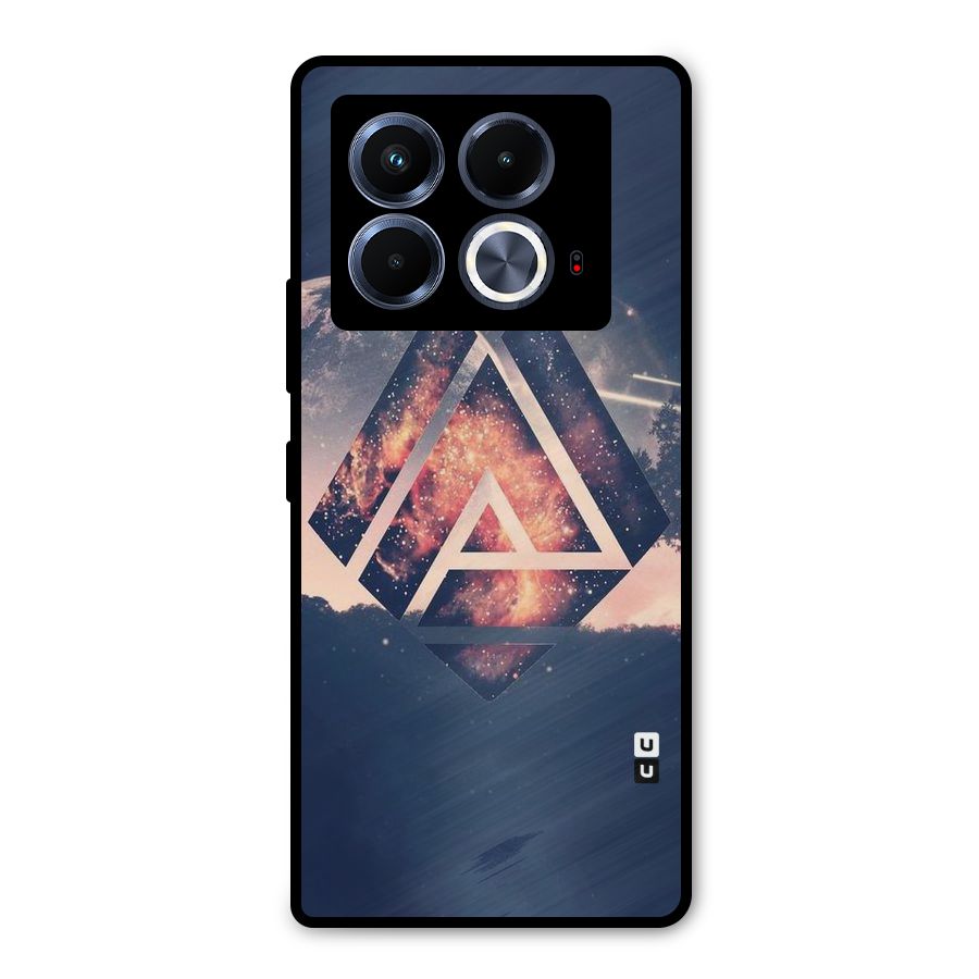 Moon Abstract Metal Back Case for Infinix Note 40 5G