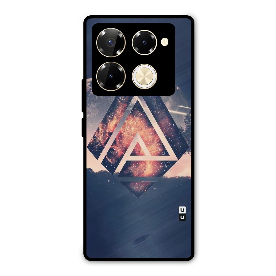 Moon Abstract Metal Back Case for Infinix Note 40 Pro Plus