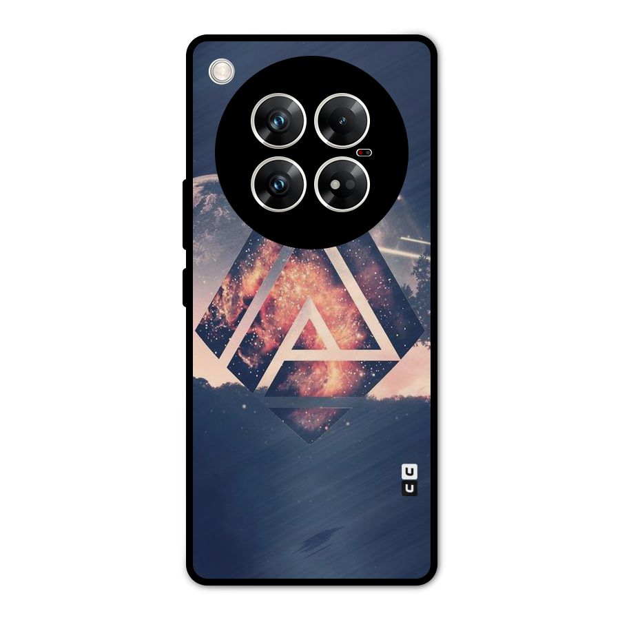 Moon Abstract Metal Back Case for Infinix Zero 40 5G