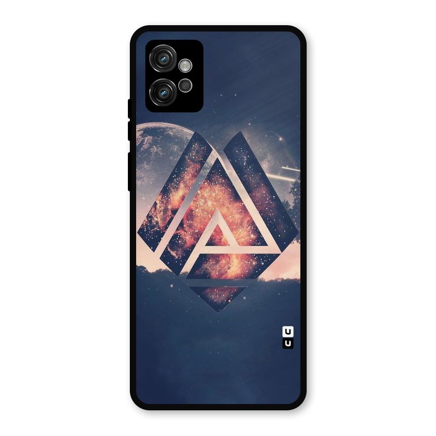 Moon Abstract Metal Back Case for Moto G32