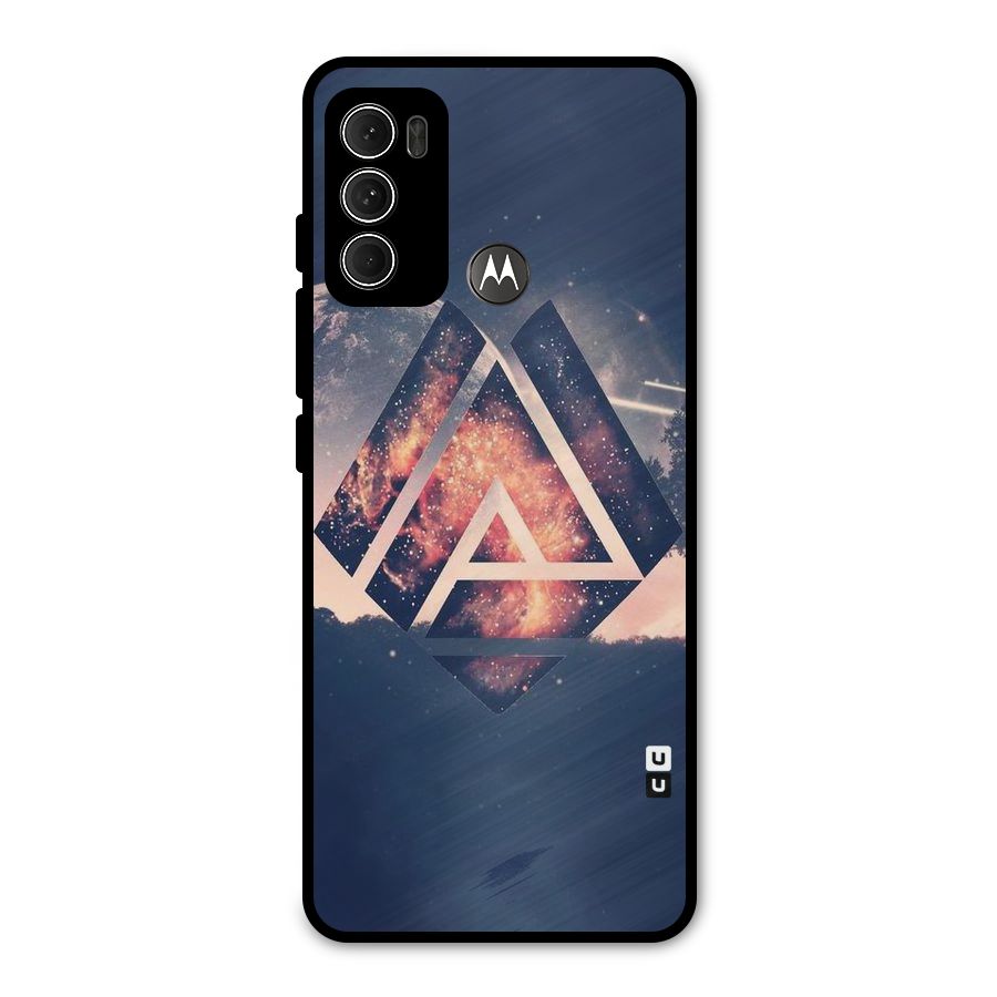Moon Abstract Metal Back Case for Moto G60