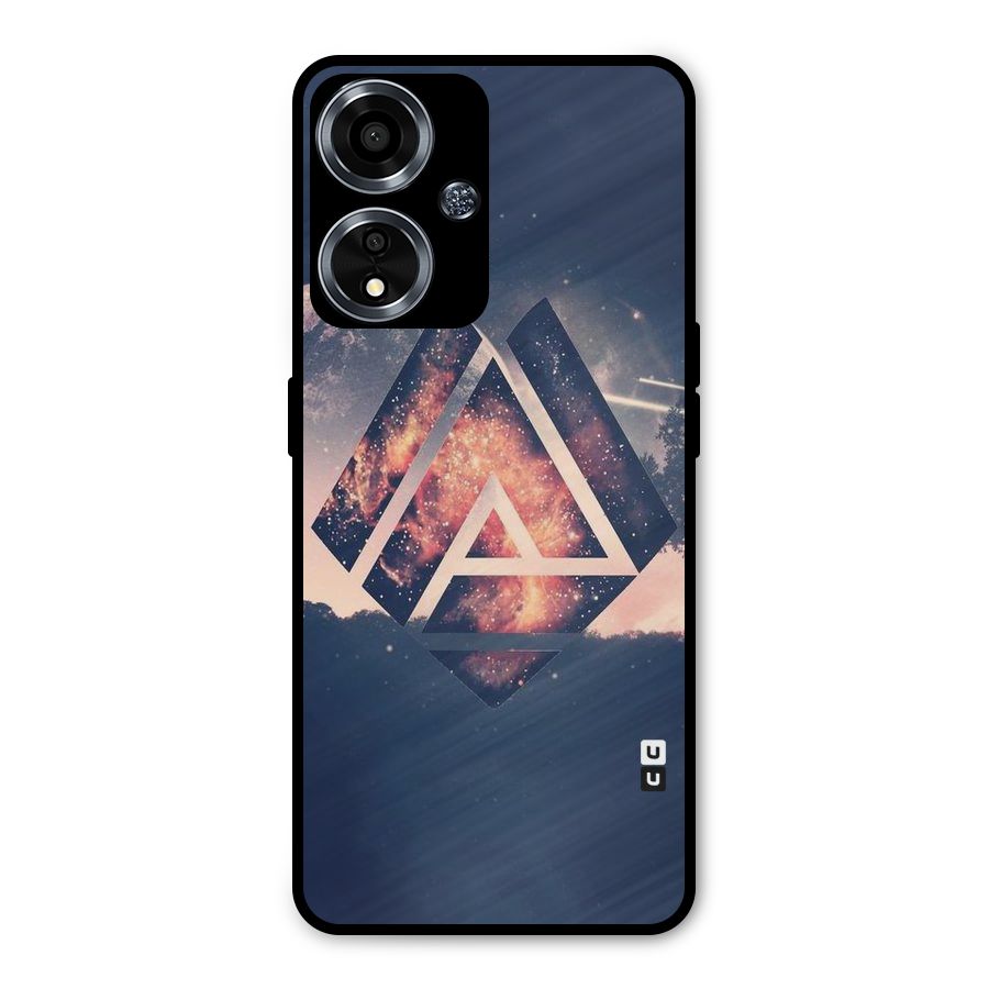 Moon Abstract Metal Back Case for Oppo A59