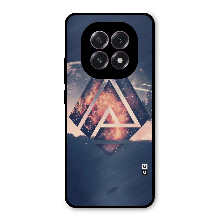 Moon Abstract Metal Back Case for Oppo F29
