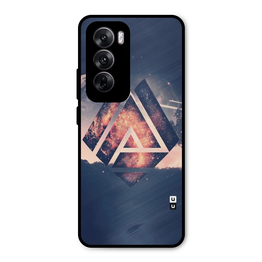 Moon Abstract Metal Back Case for Oppo Reno12