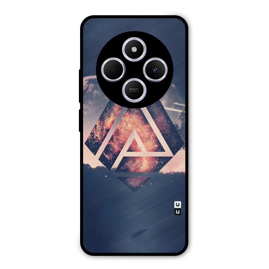 Moon Abstract Metal Back Case for Poco C75 5G