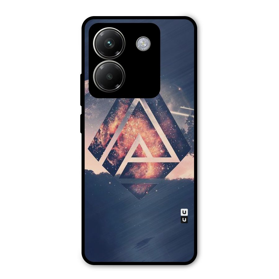 Moon Abstract Metal Back Case for Poco M7 Pro 5G