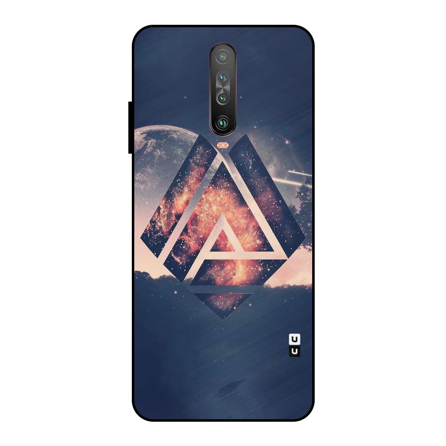 Moon Abstract Metal Back Case for Poco X2
