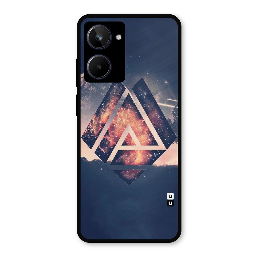 Moon Abstract Metal Back Case for Realme 10