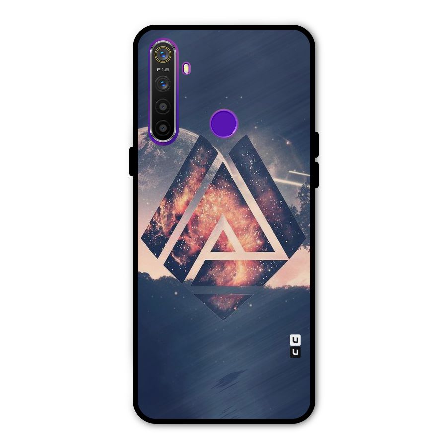 Moon Abstract Metal Back Case for Realme 5
