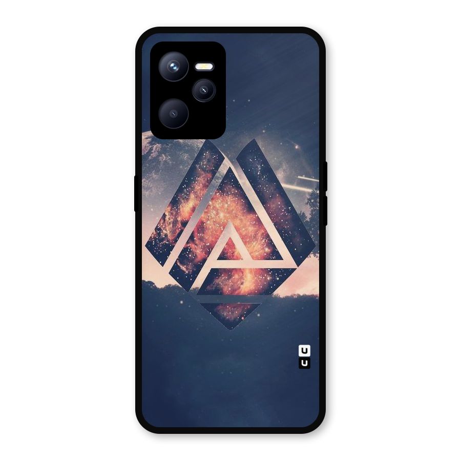 Moon Abstract Metal Back Case for Realme C35