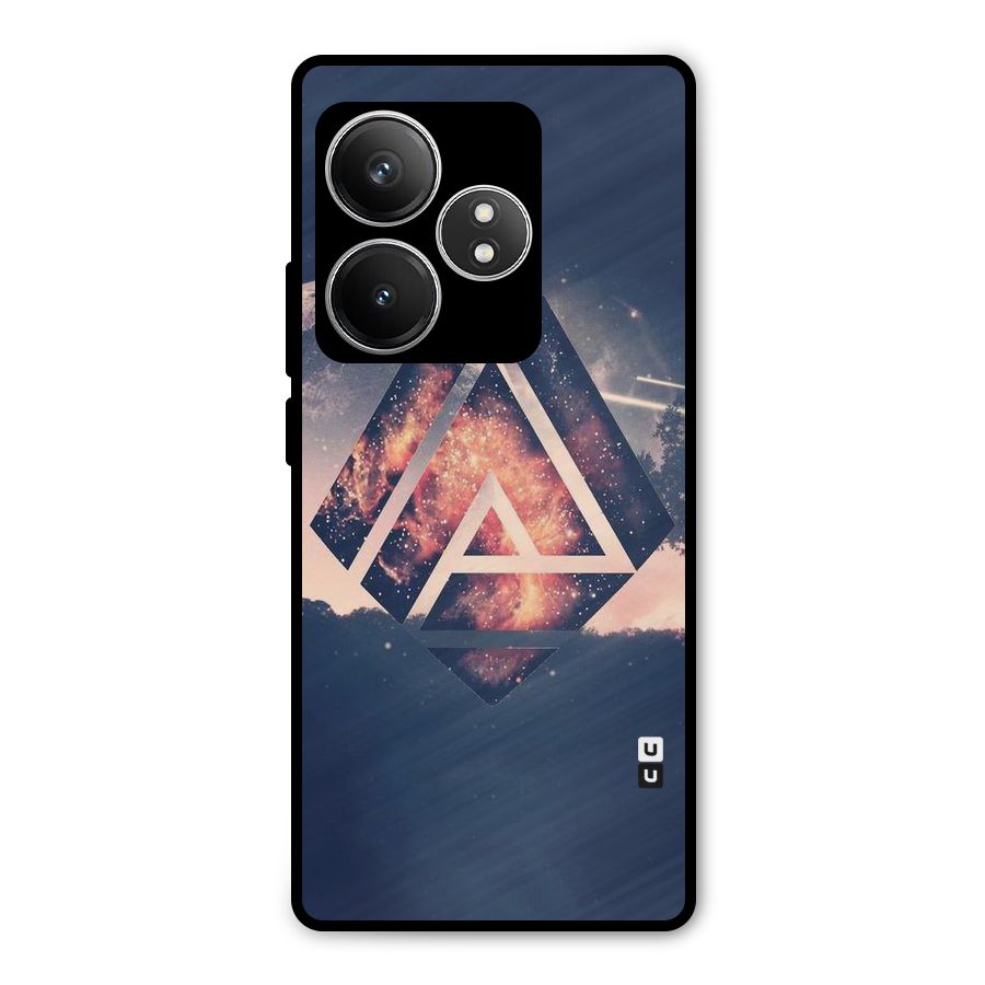 Moon Abstract Metal Back Case for Realme GT 6T