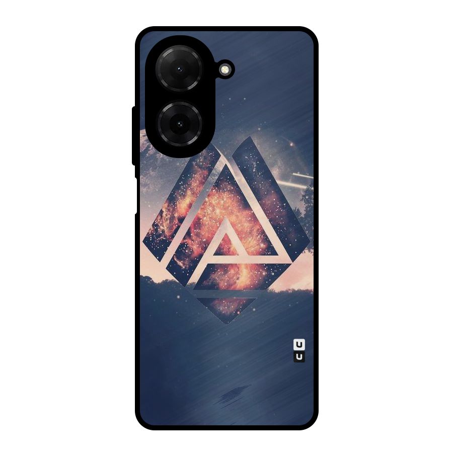 Moon Abstract Metal Back Case for Redmi A5 4G