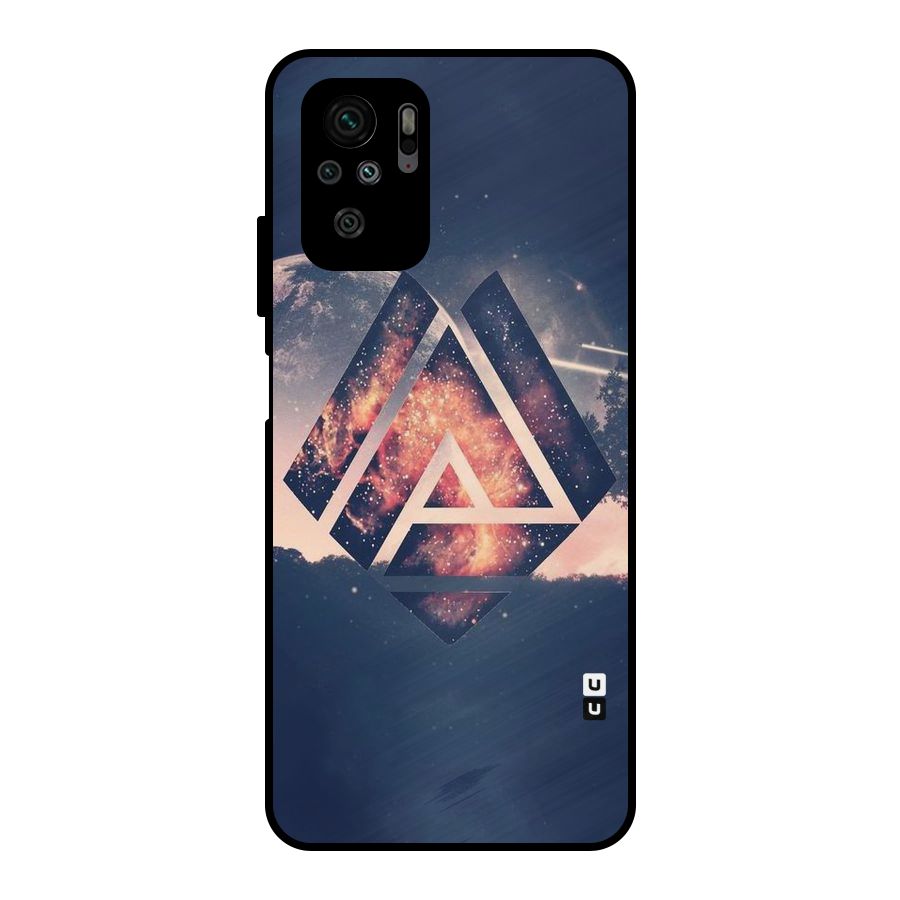 Moon Abstract Metal Back Case for Redmi Note 10S