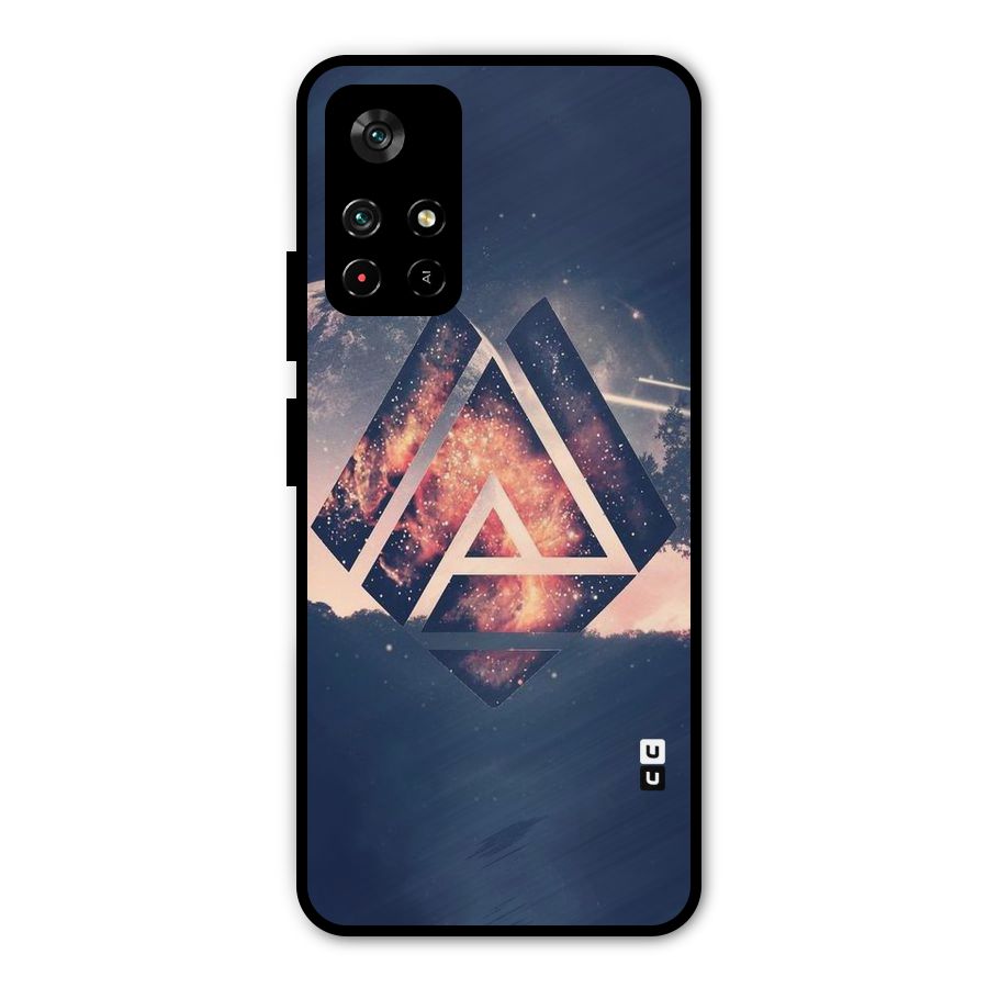 Moon Abstract Metal Back Case for Redmi Note 11T 5G