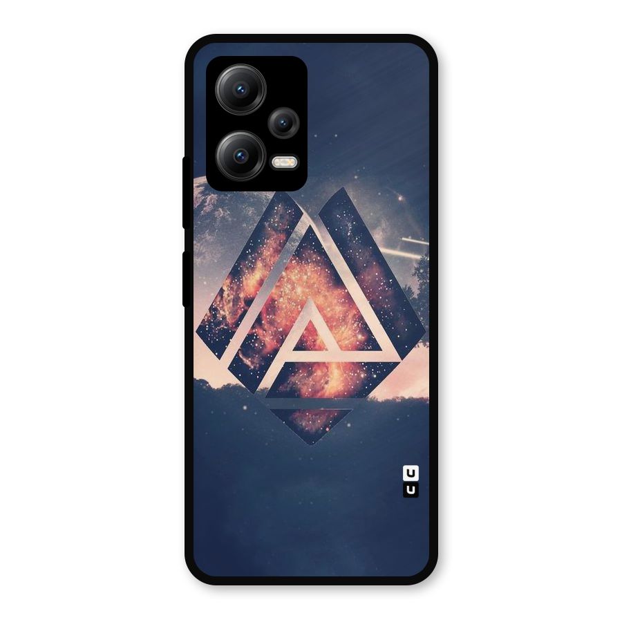 Moon Abstract Metal Back Case for Redmi Note 12 5G
