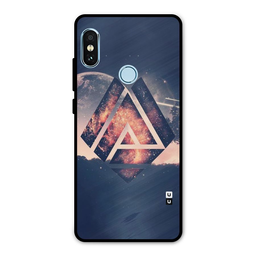 Moon Abstract Metal Back Case for Redmi Note 5 Pro