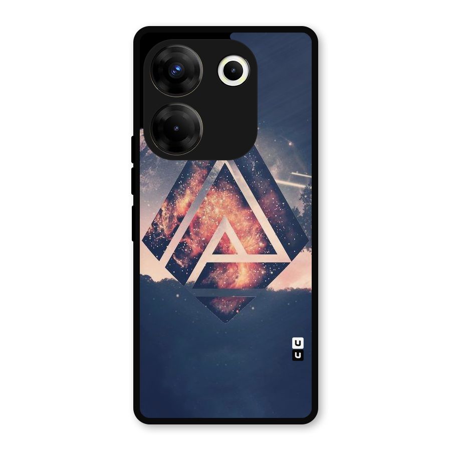 Moon Abstract Metal Back Case for Tecno Camon 20 Pro